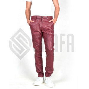 Best Supplier Genuine Leather Best Quality Men's Leather Pants Fashion Wear Premium Quality Men's Leather Pants - Product Image 6