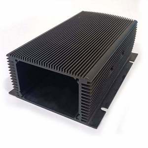 IP54 Battery <b>Enclosure</b> Junction Aluminum Box Factory Case 106x65 Custom Equipment Extruded Outlet Anodized Box Black Amplifier - Product Image 3