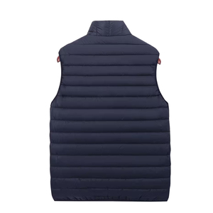 Montane Cotton <b>Gilet</b> <b>Navy</b> <b>Blue</b> Color Stand Collar Outerwear Quilted Packable Vest Warm Adult Unisex - Product Image 2