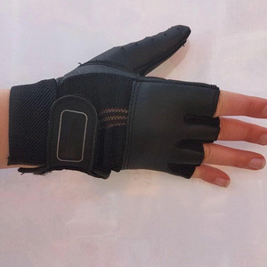 Best Performance Custom Designed Fingerless Wheelchair Gloves Real Soft Leather Waterproof for Outdoor Sports Gym Weight - Product Image 6