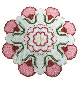Colourful Mandala Style Embroidered Satin <b>Table</b> <b>Mat</b> Beaded Placemat for Dining Wedding Home Hotels Parties at Discount Price - Product Image 6