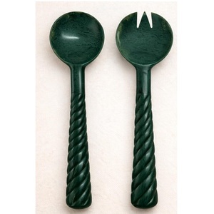 Juego de Cubiertos de Resina con Aspecto de Mármol Verde a Precio de Fábrica, Utensilios de Cocina para Servir Alimentos, Cucharas, Tenedores, Venta al Por Mayor, Personalizados - Product Image 1