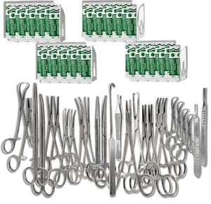 Ensemble d'Instruments Chirurgicaux de Grade Hospitalier, Kit d'Instruments Médicaux Réutilisables TARIQ MFG CO - Product Image 1