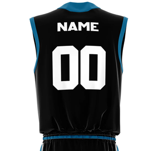 Créez votre propre uniforme de basket-ball avec logo personnalisé à prix avantageux, entièrement imprimé par sublimation, tailles jeunes, ensemble maillot et short. - Product Image 4