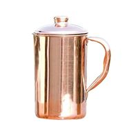 Nouvelle carafe en cuivre pur avec poignée, design personnalisé, isolation thermique, revêtement anti-corrosion écologique, style américain