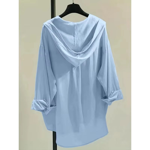 Women Hoodies New Plus Size Summer New Women Hooded <b>Sunscreen</b> Shirt Coat Leisure Thin Double Pocket Sun Protection Jac - Product Image 4