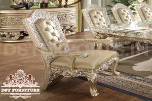 Luxury Gold Platina Wooden Crafted Dining Room Furniture Buy Wooden Dining Room Furniture Set Luxury Dining Room Furniture Set - Product Image 2