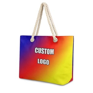 Bolso de Mano para Mujer con Patrón Arabesco, Impresión Bajo Demanda, Envío Directo, Bolso de Hombro con Cuerda de Cáñamo, Moderno y Elegante, Bolso de Compras para Damas - Product Image 3