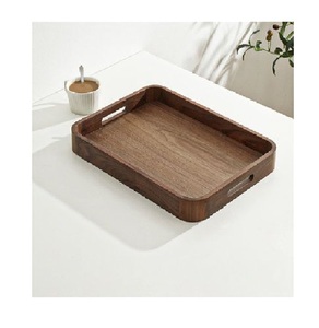 Natural Bulk Acacia Wood Modern <b>Large</b> <b>Serving</b> <b>Tray</b> Handle Hand Painted Decorative Eco-Friendly Customizable Food Bedtime - Product Image 4