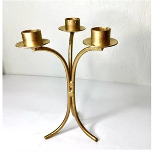 Candelabro Moderno de Metal Plateado con 3 Brazos, Elegante Candelabro de Aluminio, Centro de Mesa Decorativo para el Hogar - Product Image 6