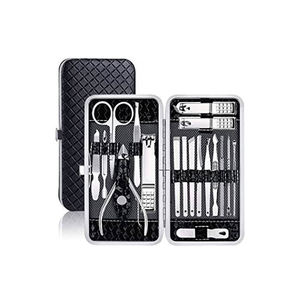 Manicure and Pedicure <b>Sets</b> <b>Nail</b> Clippers Tools Stainless Steel Professional <b>Nail</b> Scissors <b>Cutter</b> Travel Case Kit 7in1 OEM - Product Image 3