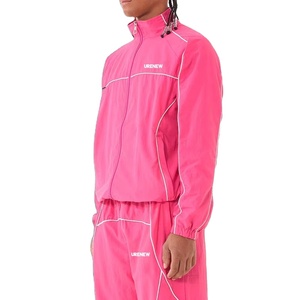 Fabricación de alta calidad de gran tamaño chándal de nailon de 2 piezas conjuntos de jogging chaqueta cortavientos reflectante chándal deportivo para hombres - Product Image 5