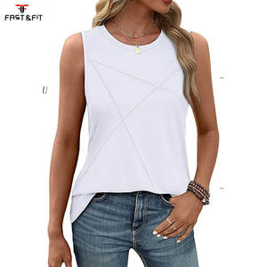 Camiseta Deportiva sin Mangas para Mujer, Tejida, Transpirable, de Secado Rápido, 100% Algodón, para Correr - Product Image 4