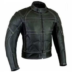 Veste en cuir pour moto pour homme, vente en gros d'usine – Prix abordable, veste de course en cuir véritable homologuée CE, best-seller pour homme - Product Image 2