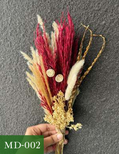 Mini Ramo de Flores Secas, Arreglo Floral de Hierba de Pampas Natural, Decoración Hecha a Mano de Larga Duración para Bodas, Hogar, Regalo - Product Image 1