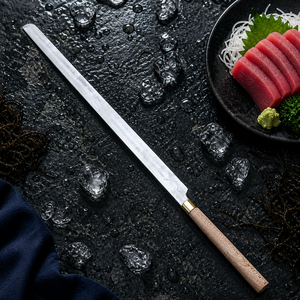 Handmade Long Tuna Fish <b>Knife</b> 35-inch Stainless Steel Professional Filleting <b>Slicing</b> Tool Wood Handle Eco-Friendly - Product Image 3