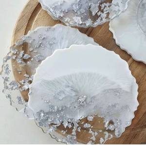 Sous-verres ronds en résine faits à la main, diamètre 300 mm, épaisseur personnalisée, résistants à la chaleur, réutilisables, pour la décoration de table à la maison - Product Image 5