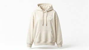 Sudadera con Capucha para Niñas Dumela, Color Blanco, 100% Algodón, Felpa, Bolsillo Frontal Grande, Estilo Casual para Otoño - Product Image 1