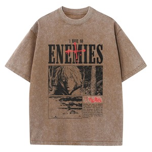 T-shirt ample et respirant pour homme, à épaules tombantes, manches courtes, en coton, style décontracté, streetwear, avec motif graphique - Product Image 1