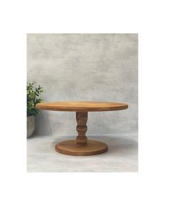 Elegante Soporte para Pastel de Madera de Acacia con Acabado Natural para Servir Cupcakes, Pasteles y en Eventos de Celebración en la Cocina del Hogar - Product Image 1