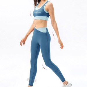 Premium Yoga Set Women High Stretch Sports <b>Bra</b> And Leggings Quick Dry Fitness Training Outfit Best Design Breathable <b>Low</b> MOQ - Product Image 4