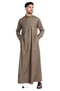Custom <b>Men's</b> Jubbah Thobes In High Quality Traditional Muslim Islamic Eid Prayer Wedding Wear Clothing Juba <b>Thobe</b> For <b>Men</b> - Product Image 2