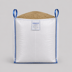 Aeroflex Neu FIBC - Bolsa a Granel de Material PP, Capacidad de 1000 kg, Factor de Seguridad 5, para Cemento, Leña, Construcción, Almacenamiento, con Cuatro Costuras Laterales y Asas - Product Image 3