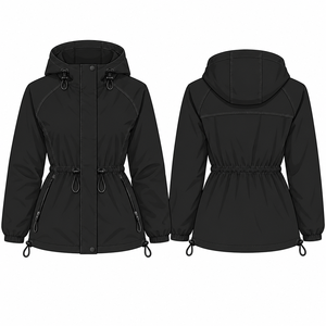 Chaqueta Cortavientos Ligera para Mujer, Deportiva, para Correr al Aire Libre, Color Liso, Teñida, Otoñal, Impermeable, Transpirable, de Alto Rendimiento - Product Image 2