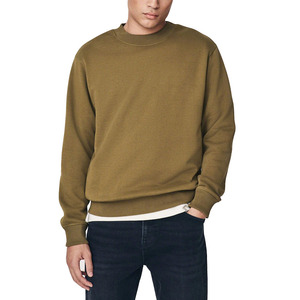 Sweat-shirts personnalisés de haute qualité à col rond, épaules tombantes, ourlets côtelés, sweat-shirts décontractés en coton pour hommes - Product Image 1
