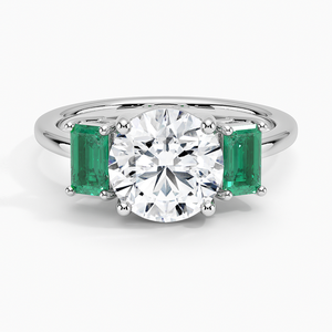 Anillo BOJ 0137 de Corte Redondo, Plata 925, Anillo Solitario de Lujo con Engaste de Garras Rhiannon, Diamante de 2ct, Color D, VVS1, Moissanita GRA, en Oferta - Product Image 1