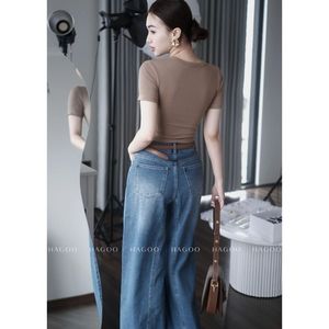 Camiseta de algodón para mujer, cinturón informal con hebilla de metal para la cintura, accesorio para vestido, para conjunto de verano [A121] - Product Image 6