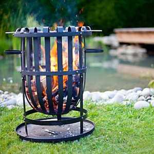 Brasero Portátil de Acero para Jardín, Patio y Camping con Soporte - Product Image 1