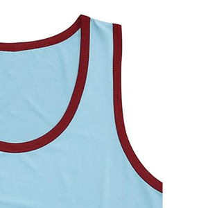 Camiseta sin mangas deportiva para hombre, 100% algodón, cuello redondo, diseño liso, transpirable, ecológica, teñida en color liso, tela personalizada - Product Image 2