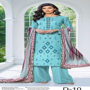 Trajes de algodón bordados para mujer, Kameez Shalwar, Faisalabad, alta calidad, Shalwar Kameez pakistaní moderno de verano de secado rápido - Product Image 1