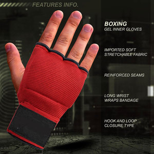 Guantes Interiores de Gel para Boxeo y MMA con Logotipo Personalizado, para Hombre y Mujer, Guantes Acolchados de Alta Elasticidad, Protección para los Puños - Product Image 6
