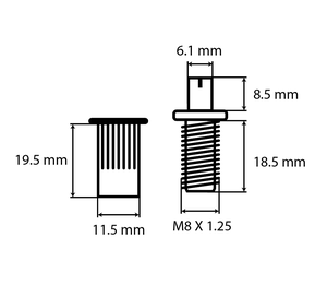 Pont à rouleaux chromé B10BB pour guitare électrique, fabriqué en Corée, pièces et accessoires pour instruments à cordes - Product Image 4