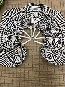 พัดไม้ไผ่พับได้ งานแฮนด์เมด ลายฉลุ พัดถือแบบวินเทจ ของตกแต่งงานแต่งงาน ของขวัญ - Product Image 3