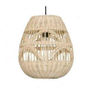 Abat-jour en bambou et rotin IVORY RIPPLE pour éclairage intérieur - Product Image 3
