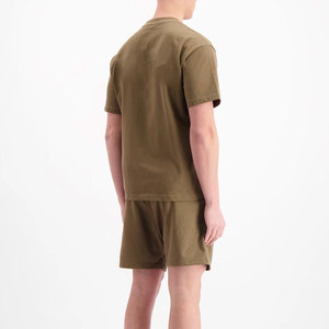 Ensemble deux pièces d'été pour homme, personnalisé, en matière respirante à séchage rapide, coupe oversize à épaules tombantes, avec logo personnalisé, vente en gros, best-seller - Product Image 2