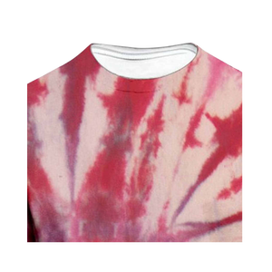 Sudadera Unisex con Cuello Redondo y Estampado Tie-Dye, Corte Regular, Tejida, Informal, para Otoño - Product Image 4
