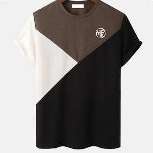 เสื้อยืดผู้ชายใส่สบาย แฟชั่นทันสมัย รับตัดเย็บตามไซส์ เสื้อยืดผู้ชาย MOQ ต่ำ - Product Image 1
