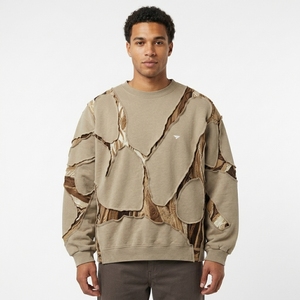 Sweat-shirt tricoté oversize pour homme, 100% coton, hiver, col rond, respirant, streetwear essentiel - Product Image 3