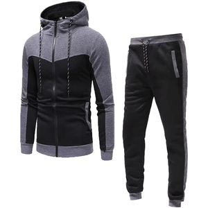 Conjunto Deportivo para Hombre, Talla Grande, Sudadera con Capucha y Pantalones Jogger, Ropa Deportiva Personalizada, Ropa de Gimnasio, Ropa Casual de Calle, Conjunto de Dos Piezas - Product Image 1