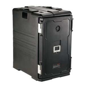 Contenitore Termico per Alimenti da 109 Qt con Controllo Manuale della Temperatura, Doppia Chiusura a Fibbia, Caricamento Frontale, Scatola Termica per Catering in Materiale LLDPE con H - Product Image 1