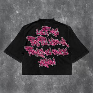 เสื้อยืดครอปท็อปทรงสลิมฟิตสำหรับผู้หญิง สไตล์ฮิปฮอป ระบายอากาศได้ดี พร้อมสีสันแบบกำหนดเอง ลายเรียบ สำหรับแฟชั่นปี 2026 - Product Image 4