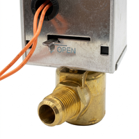 Vanne à boisseau sphérique motorisée carrée en laiton 2 voies pour unité de ventilo-convecteur FCU Système CVC DN15 DN20 DN25 220V Design graphique