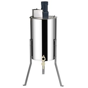 Estrattore di miele elettrico in acciaio inox 2/4 telai miele regolabile supporto apiario attrezzatura centrifuga tamburo a nido d'ape - Product Image 1