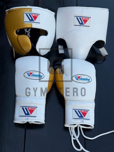 GYMSTERO - Juego de Boxeo de Piel de Vacuno Genuina de Alta Calidad Hecho a Medida, Guantes de Boxeo Profesionales con Cordones Ajustables - Product Image 2