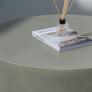 Mesa de Centro de Concreto Verde Oliva Vandana Astra Novara para Interiores de Sala de Estar Moderna - Product Image 3