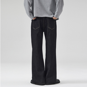 Pantalon en cuir droit pour homme, personnalisé, vente en gros, hiver 2026, écologique, respirant, séchage rapide, léger, vêtement de mode d'extérieur - Product Image 2